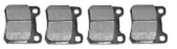 Комплект тормозных колодок, дисковый тормоз ATE BA2093