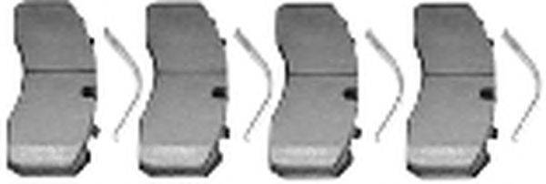 Комплект тормозных колодок, дисковый тормоз METELLI 8225840
