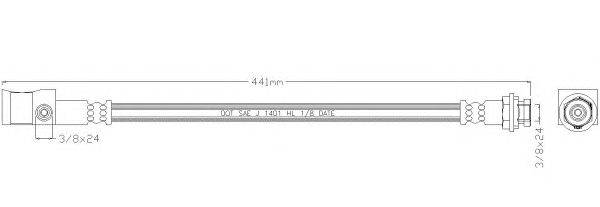 Тормозной шланг REMKAFLEX 4507