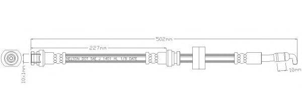 Тормозной шланг SPIDAN 340531