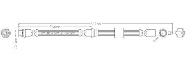 Тормозной шланг REMKAFLEX 5758