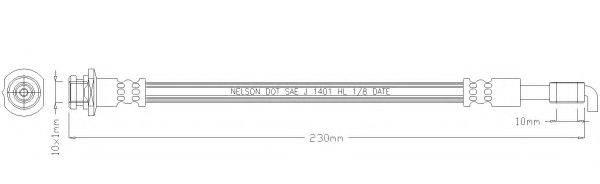 Тормозной шланг REMKAFLEX 6628