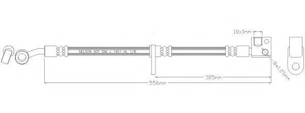 Тормозной шланг SPIDAN 340234