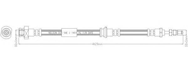 Тормозной шланг SPIDAN 340351