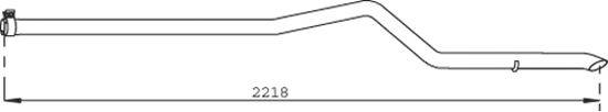 Труба выхлопного газа DINEX 32518