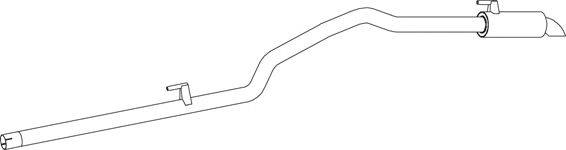 Труба выхлопного газа DINEX 74601