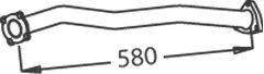 Труба выхлопного газа IMASAF 4558