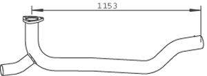 Труба выхлопного газа DINEX 53290