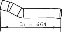 Труба выхлопного газа DINEX 22264