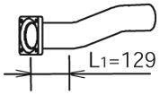 Труба выхлопного газа DINEX 28215