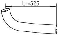 Труба выхлопного газа DINEX 81703