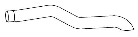 Труба выхлопного газа DINEX 84701