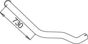 Труба выхлопного газа DINEX 52785