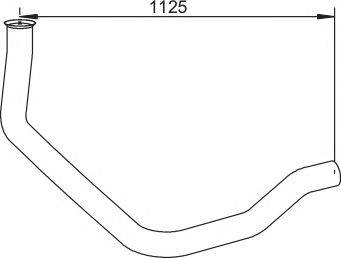 Труба выхлопного газа DINEX 64164