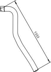 Труба выхлопного газа DINEX 64770