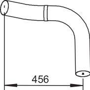 Труба выхлопного газа DINEX 80718