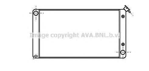 Радиатор, охлаждение двигателя AVA QUALITY COOLING CT2005