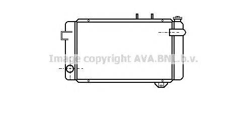 Радиатор, охлаждение двигателя AVA QUALITY COOLING RT2029