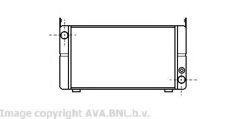 Радиатор, охлаждение двигателя AVA QUALITY COOLING WG2002