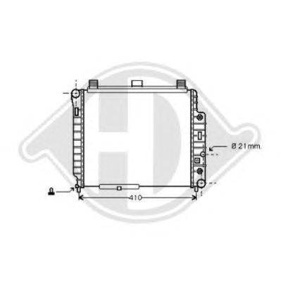 Радиатор, охлаждение двигателя DIEDERICHS 8121193