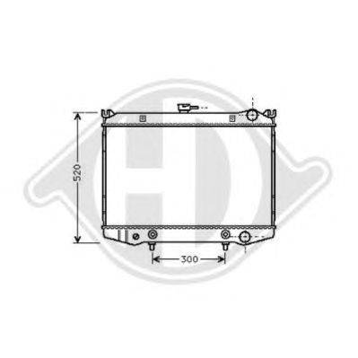 Радиатор, охлаждение двигателя DIEDERICHS 8124107