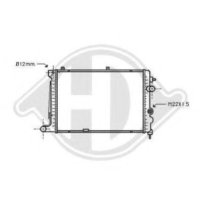 Радиатор, охлаждение двигателя DIEDERICHS 8125165