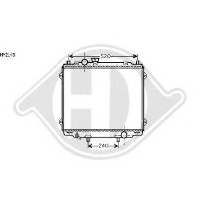 Радиатор, охлаждение двигателя DIEDERICHS 8688080