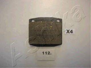 Комплект тормозных колодок, дисковый тормоз ASHIKA 50-01-112