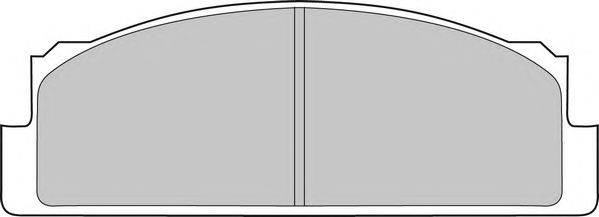 Комплект тормозных колодок, дисковый тормоз DURON 20074
