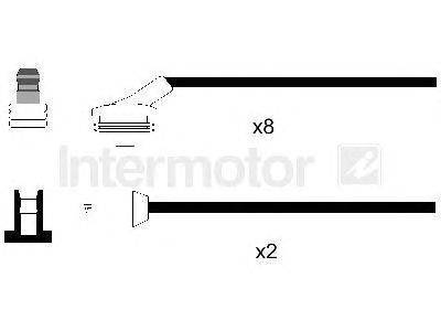 Комплект проводов зажигания STANDARD 76293
