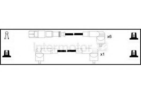 Комплект проводов зажигания STANDARD 76209