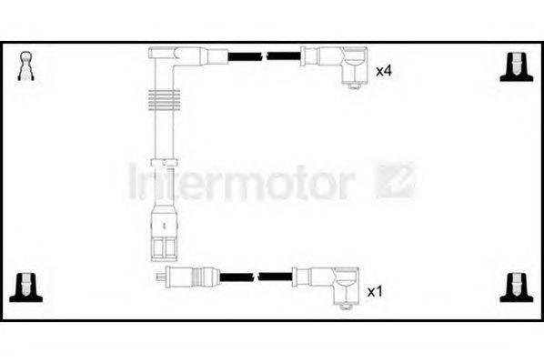 Комплект проводов зажигания STANDARD 73909