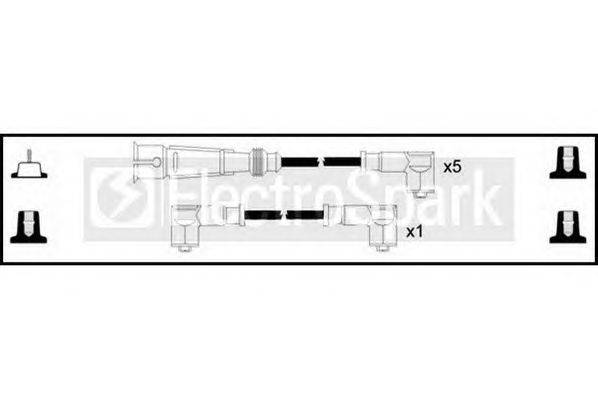 Комплект проводов зажигания STANDARD OEK156