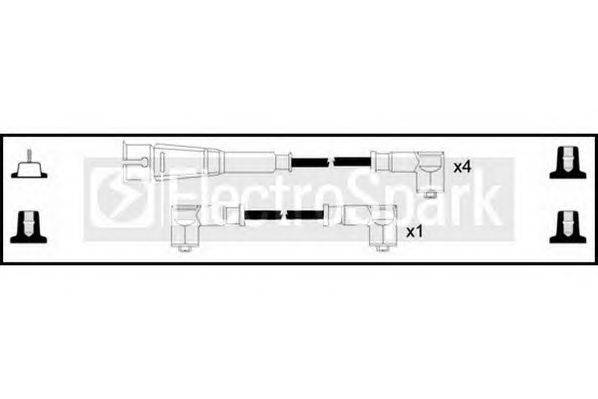 Комплект проводов зажигания STANDARD OEK256