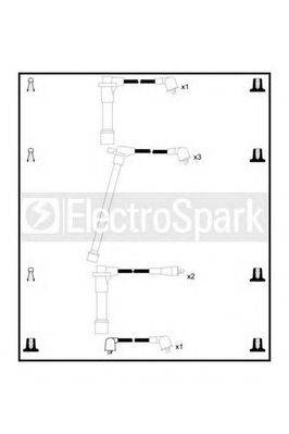 Комплект проводов зажигания STANDARD OEK371