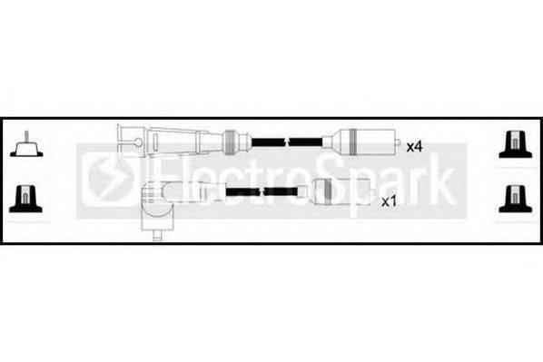 Комплект проводов зажигания STANDARD OEK997