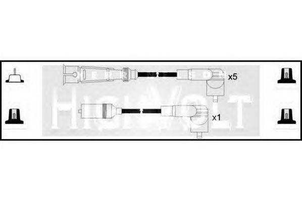 Комплект проводов зажигания STANDARD OEF661