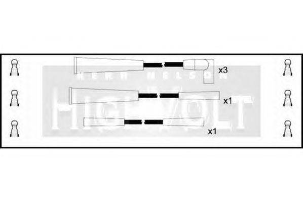 Комплект проводов зажигания STANDARD OEF021