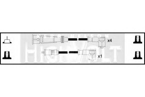 Комплект проводов зажигания STANDARD OEF513
