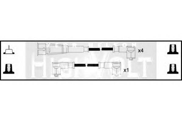 Комплект проводов зажигания STANDARD OEF373