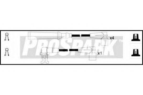 Комплект проводов зажигания STANDARD OES1235