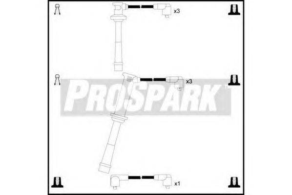 Комплект проводов зажигания STANDARD OES1264