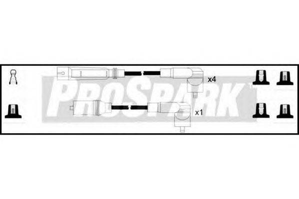 Комплект проводов зажигания STANDARD OES1265