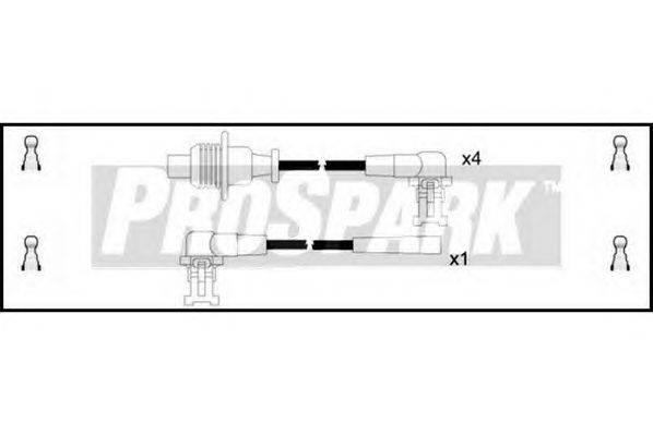 Комплект проводов зажигания STANDARD OES184