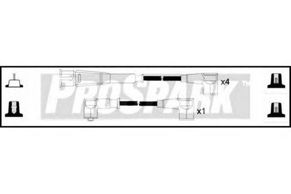 Комплект проводов зажигания STANDARD OES232