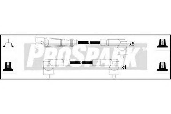 Комплект проводов зажигания STANDARD OES379
