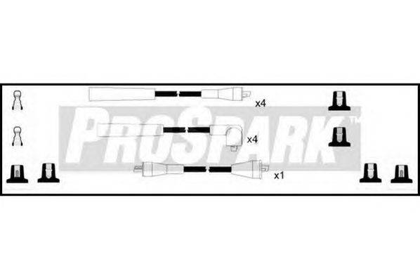 Комплект проводов зажигания STANDARD OES445