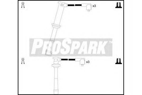 Комплект проводов зажигания STANDARD OES657