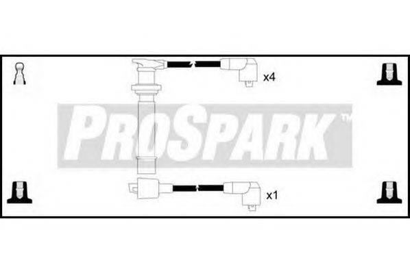 Комплект проводов зажигания STANDARD OES912