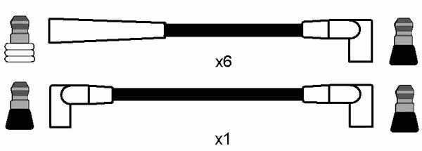 Комплект проводов зажигания NGK 5403